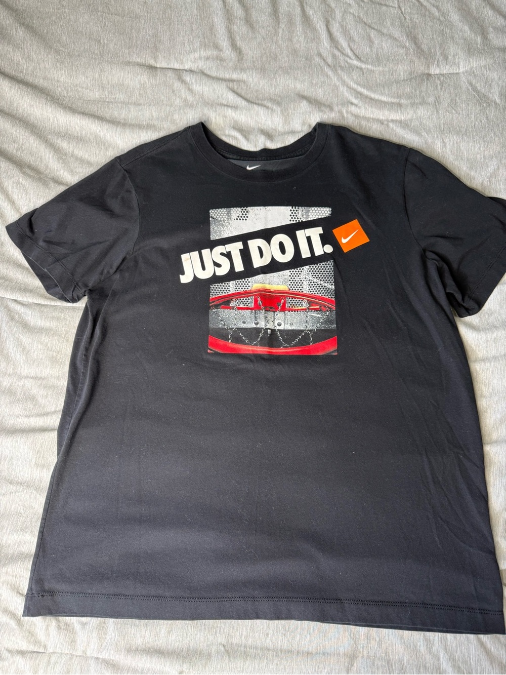 Nike Men’s  "Just Do It." Black Graphic Tee